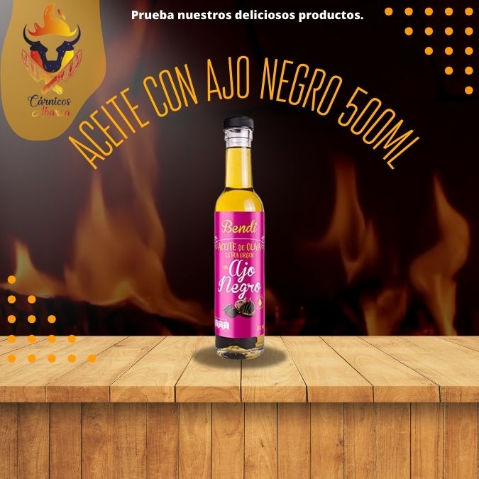 ACEITE CON AJO NEGRO 500ML / Precio: $199.00