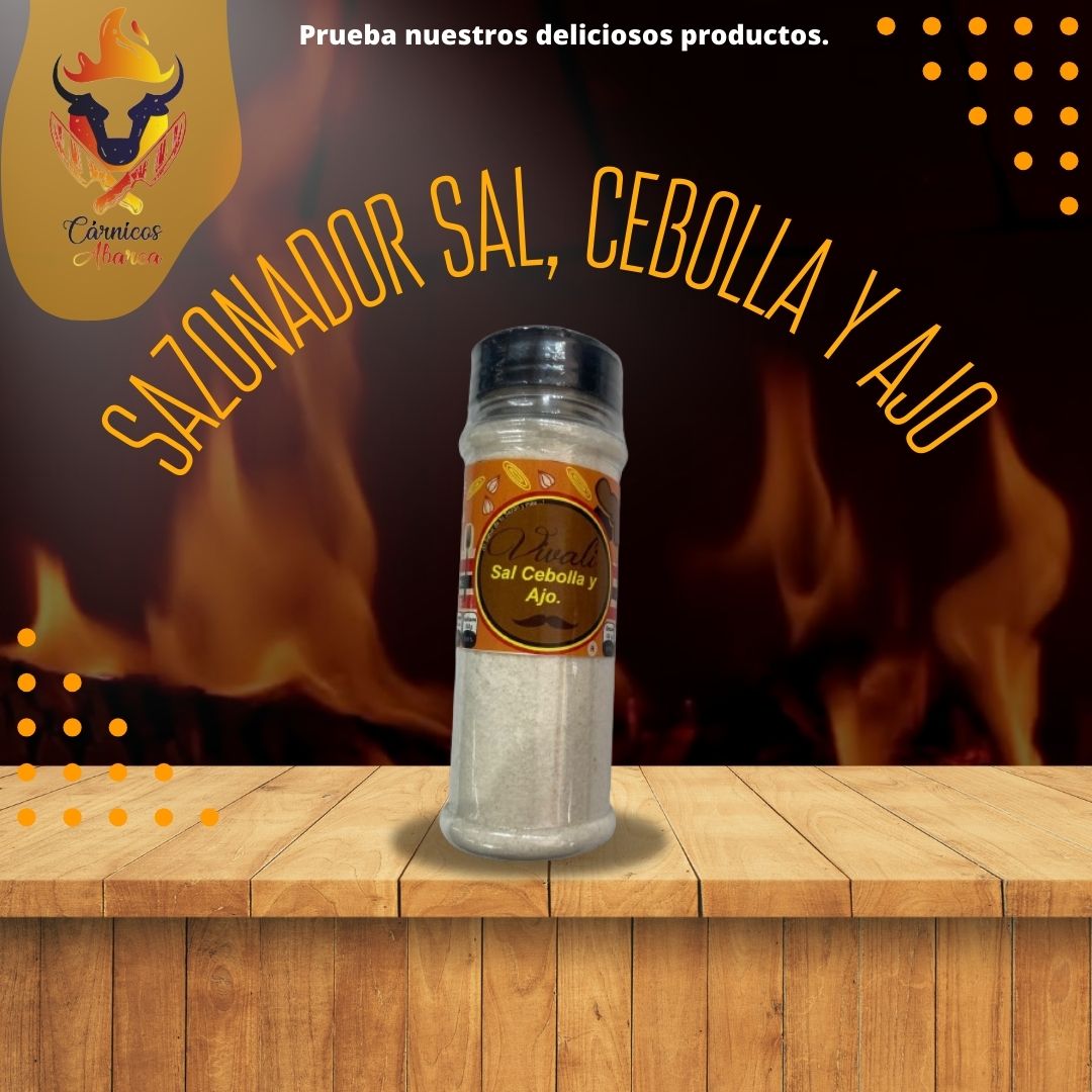 SAZONADOR SAL, CEBOLLA Y AJO / Precio: $32.00