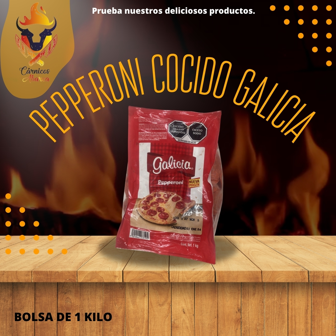 PEPPERONI COCIDO GALICIA BOLSA DE 1 KILO / Precio: $120.00