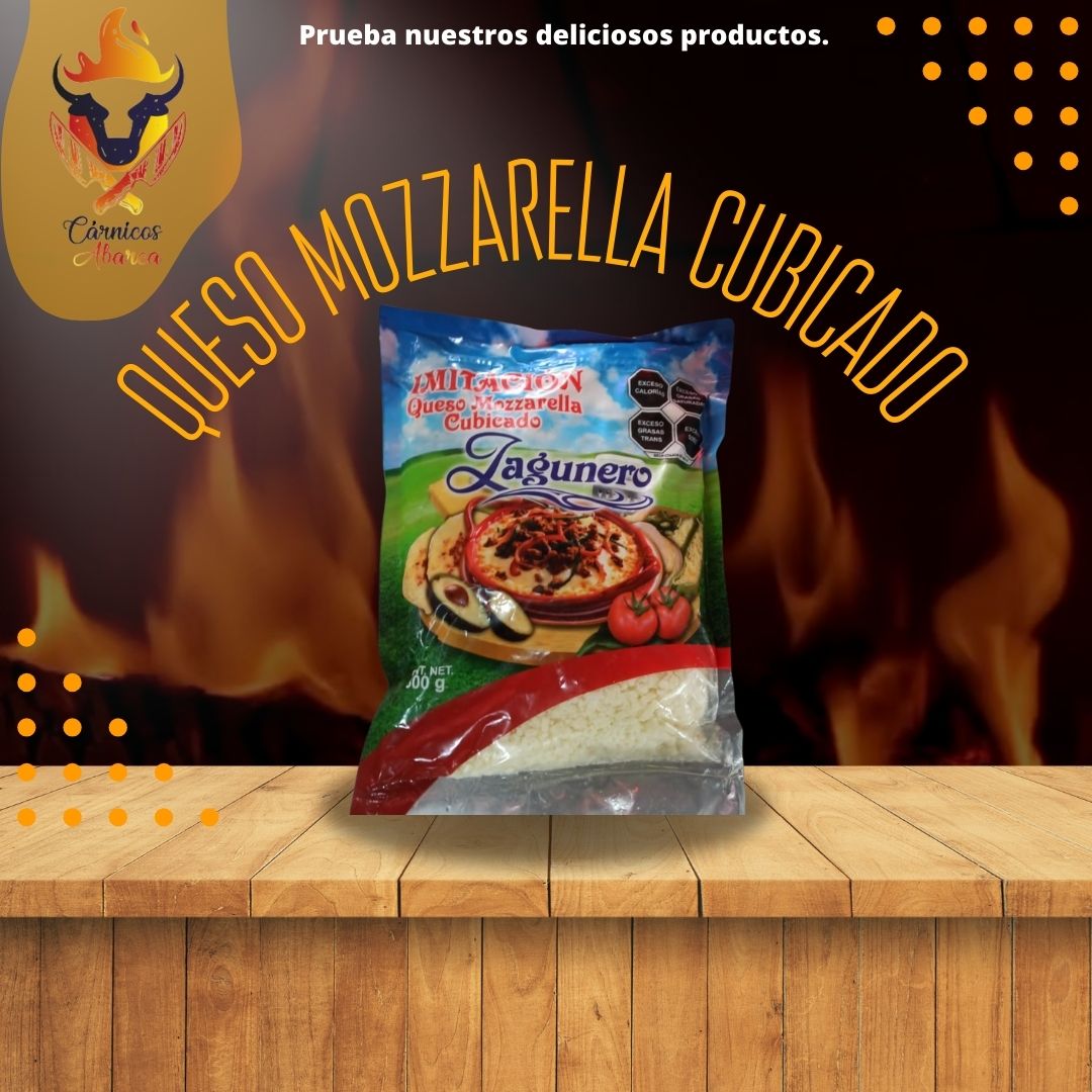 QUESO MOZZARELLA CUBICADO LAGUNERO / Precio: $140.00