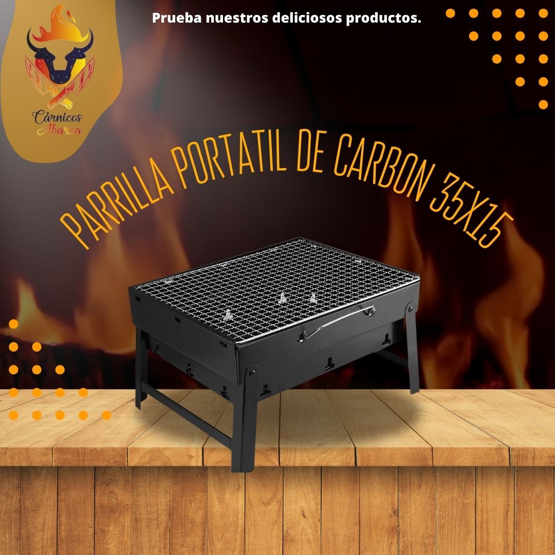 PARRILLA PORTATIL DE CARBON 35X15 / Precio: $710.00