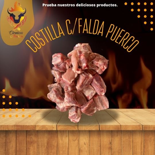 COSTILLA C/FALDA / Precio: $92.00